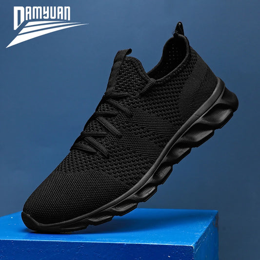 Fashion Outdoor Men Shoes Plus Size 47 Men Casual Shoes Summer High Quality Mesh Sneakers Lightweight Breathable Male Trainers