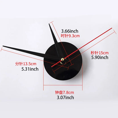 Simple Modern Design Digital DIY Clock Silent Wall Clock Room Living Wall Decoration