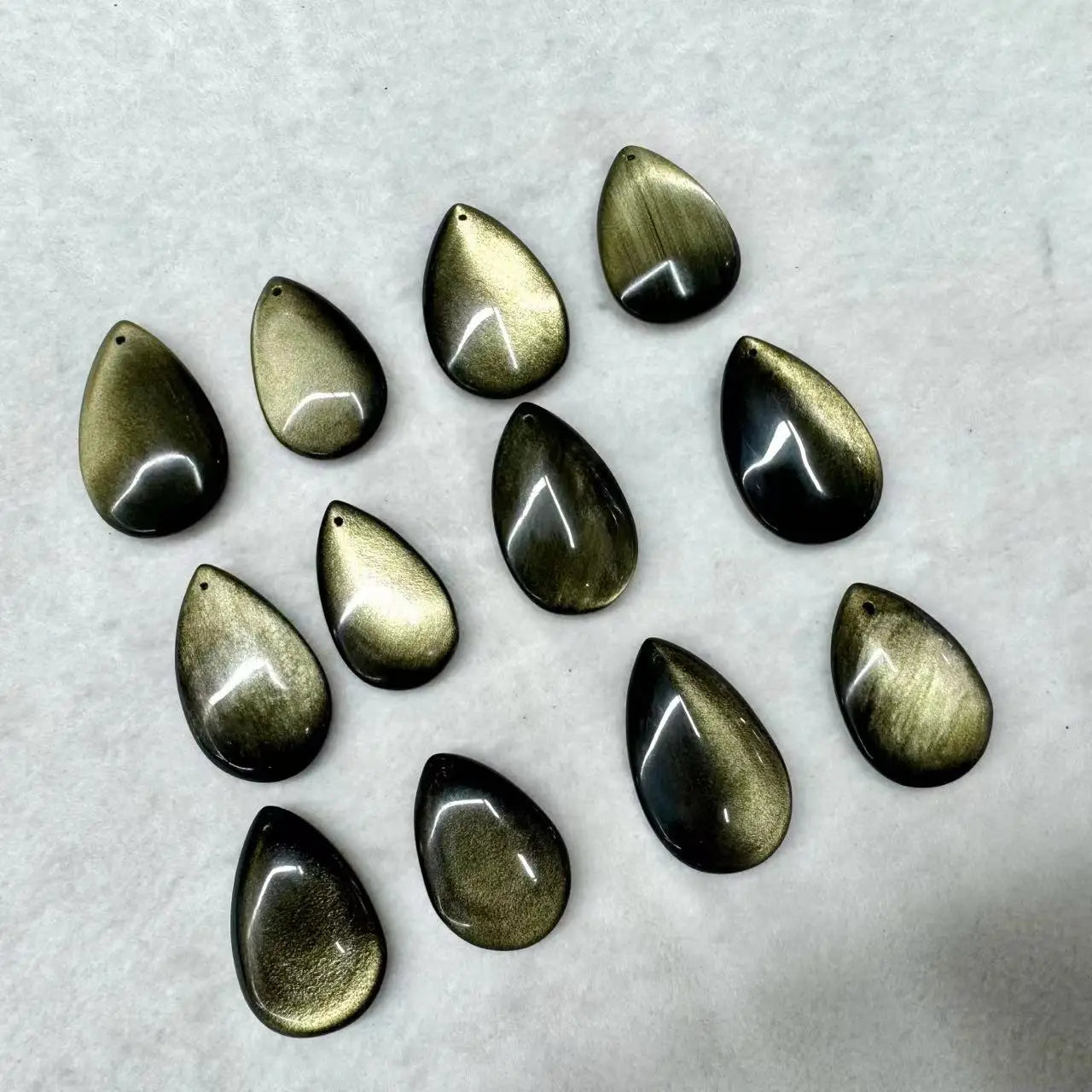 Golden Obsidian Necklace Pendant Natural Gemstone Jewelry Pendant For Women For Man For Gift Wholesale !