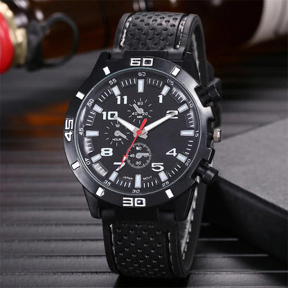 Famous Brand Quartz Men Watches Luxury Male Clock Sport Mens Watch Fashion Silicone Strap Student Wristwatches Wholesale