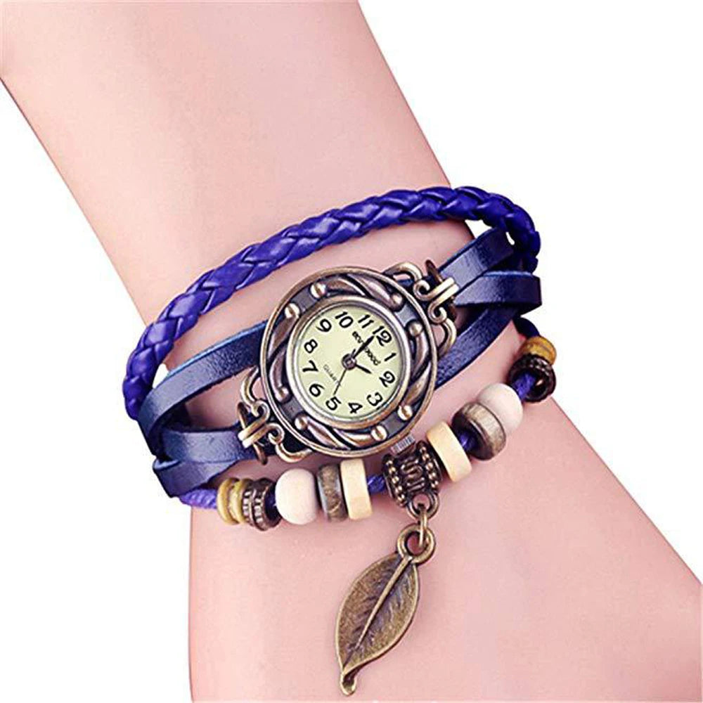 Elegant Fashion Ladies Dress Watches Vintage Wristwatches for Women Leatcher Band Small Dial Female Quartz Watch Montre Femme