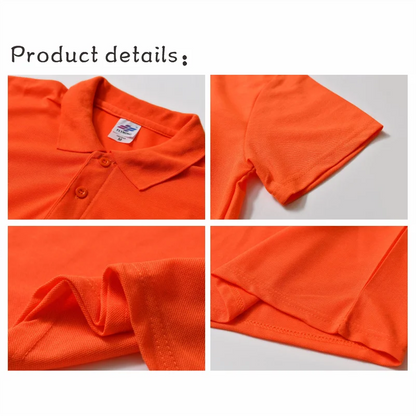 Summer Shirt New Fashionable Men's Cool And Breathable Short Sleeved Polo Shirt Top Casual Company Group Clothing Large Size