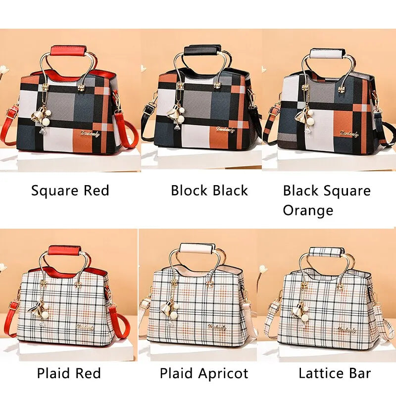 Fashion Handbag Crossbody Bags for Women Faux Leather Bag Adjustable Strap Top Handle Bag Large Capacity Shoulder Bags Totes