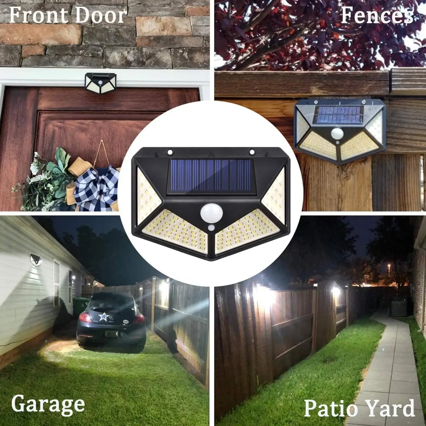 Solar Led Lights Outdoor Waterproof Wall Light Decorative Wall Mirrors Lights Garden House Home Decoration Luxury Home Decor