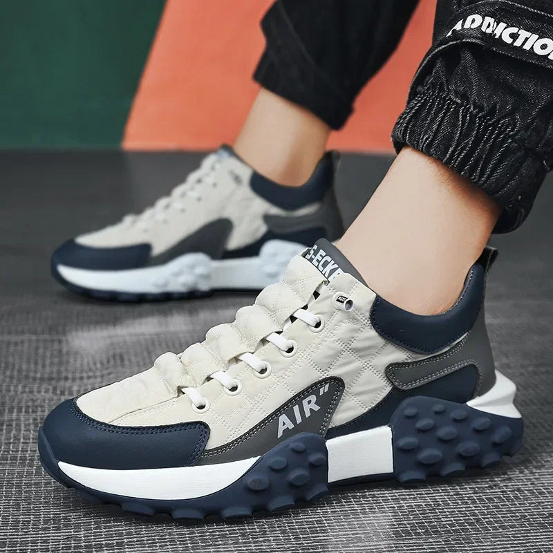 White Casual Sport Fashion Shoes Men Running Shoes Breathable Sneakers Wearable Rubber Sneakers Male Jogging Athletic Shoe Hombr