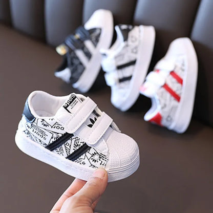 Kids Shoes for Baby Girls and Boys Anti-slip Soft Rubber Bottom Baby Sneaker Casual Flat Shoes Children Size 21-30