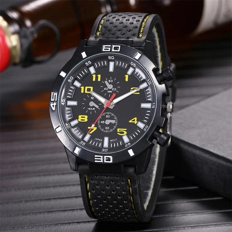 Famous Brand Quartz Men Watches Luxury Male Clock Sport Mens Watch Fashion Silicone Strap Student Wristwatches Wholesale