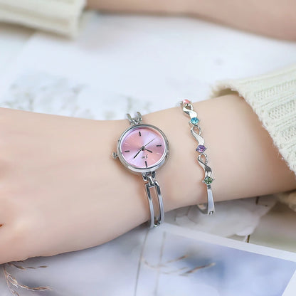 Fashion Small Dial Rose Gold Women Watches Luxury Alloy Strap Ladies Bracelet Watch Gift Relogio Feminino Quartz Watch for Women